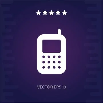 Cellphone vector icon Stock Illustration