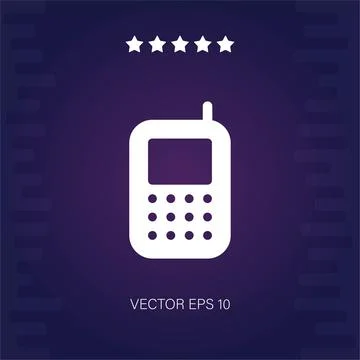 Cellphone vector icon Stock Illustration