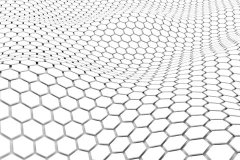 Cells concept white abstract background 3D illustration Stock Illustration
