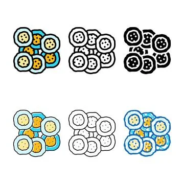 Cells genetic engineering concepts color icon vector Stock Illustration