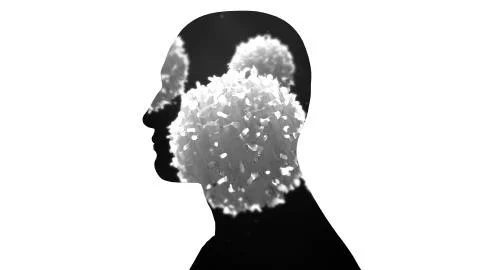 Cells inside a body Illustrazione stock