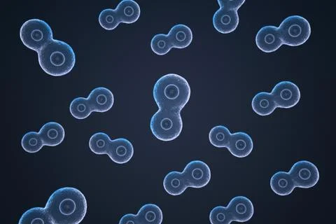 Cells multiplied. Stock Illustration