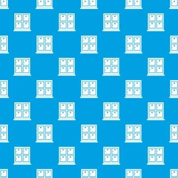 Cells for storage in the supermarket pattern seamless blue Illustrazione stock