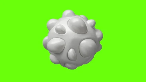 Cells surface. Inflated bubbles motion background. Green screen, chromakey Stock Footage 300884781