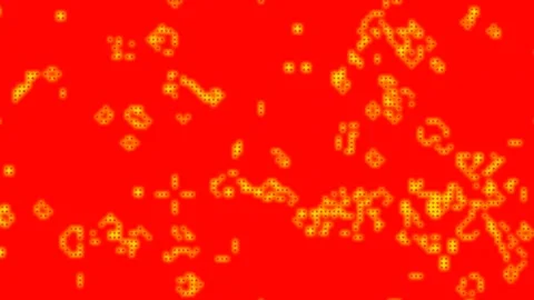 Cellular Automata Game of Life Animation Background Video Stock Footage 306196875
