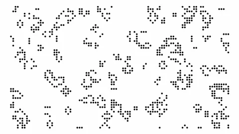 Cellular Automata Game of Life Animation Background Video Stock Footage 306197985