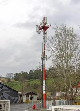 Cellular Base Station Tower 스톡 사진