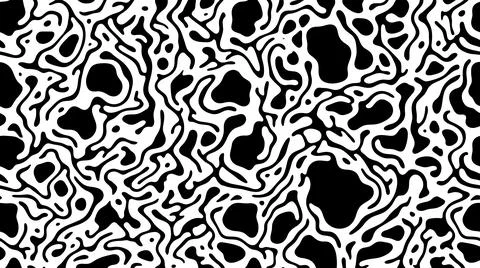 Cellular black and white organic shapes for biological designs. Stock Illustration