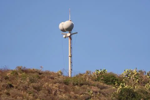 Cellular communication antenna Stock Photos