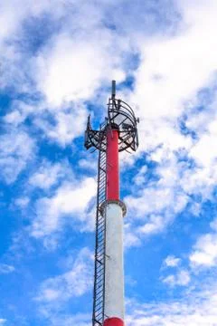 Cellular communications tower Stock Photos