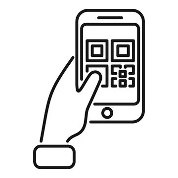 Cellular device icon outline vector. Symbol digital sign 스톡 일러스트