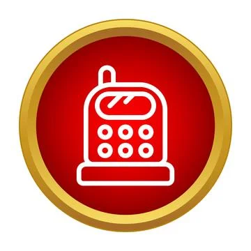 Cellular dialer icon representing communication technology Stock Illustration