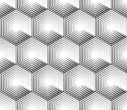 Cellular geometric pattern, seamlessly repeatable. Abstract monochrome backgr Stockillustratie