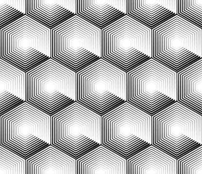 Cellular geometric pattern, seamlessly repeatable. Abstract monochrome backgr 스톡 일러스트