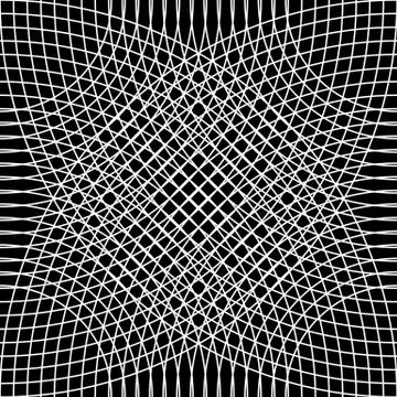 Cellular grid, mesh pattern with circles from center (Repeatable) イラスト素材