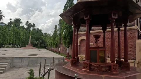 Cellular Jail Memorial Flame Pavilion Port Blair Andaman Editorial 27/8/2025 Vídeo Stock 342035702