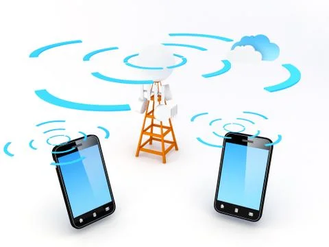 Cellular network Stock Illustration