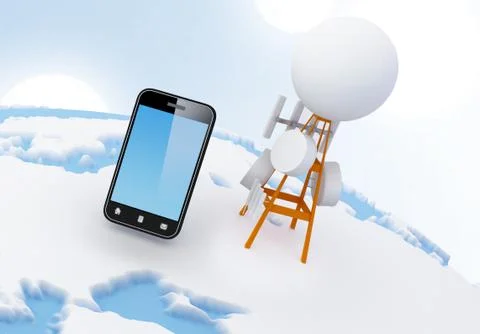 Cellular network Stock Illustration