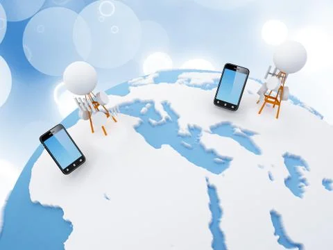 Cellular network Stock Illustration