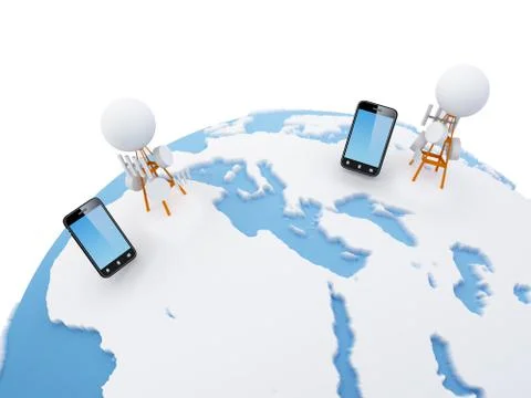 Cellular network Stock Illustration