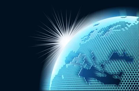 Cellular network theme Stock Illustration