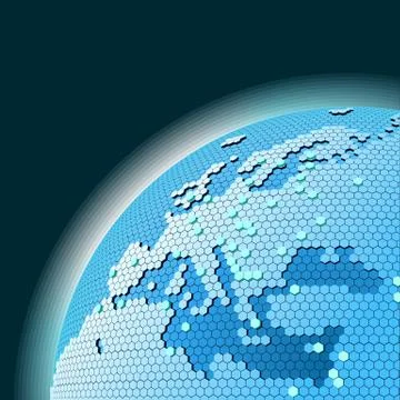 Cellular network theme Stock Illustration