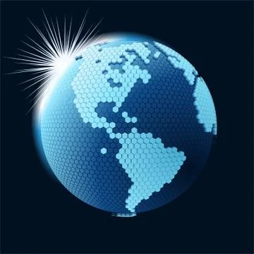 Cellular network theme Illustrazione stock