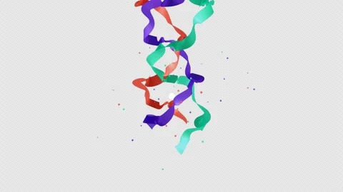 Cellular Pathology Animation - Vibrant Red Protein Loop Stock Footage 331007887