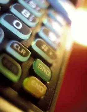 Cellular phone, close up Stock Photos