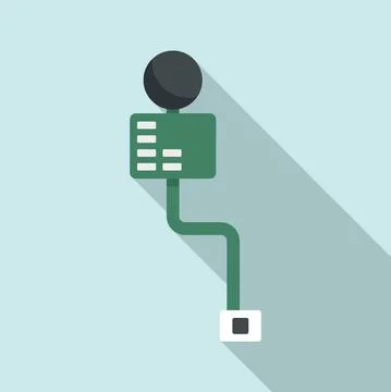 Cellular phone piece icon, flat style イラスト素材