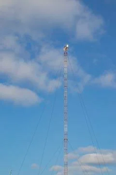 Cellular repeater, mast for broadcasting wireless communication and the Internet Stock Photos
