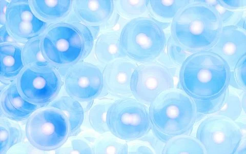 Cellular structure, biology concept, 3d rendering. Stock Illustration