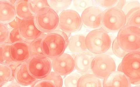 Cellular structure, biology concept, 3d rendering. Stock Illustration