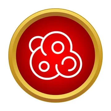 Cellular structure icon representing biology and science Stock Illustration