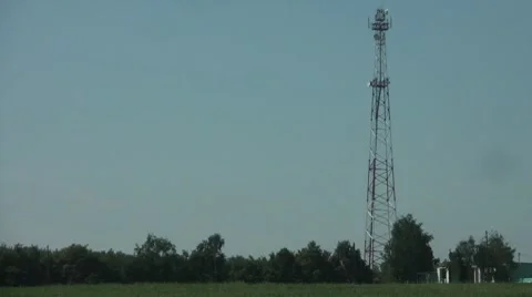 Cellular Tower Stock Footage 7768909