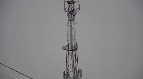 Cellular Tower Stock Footage 57316396