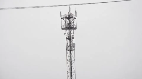 Cellular Tower Stock Footage 57316420