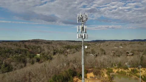 Cellular Tower Stock Footage 147307932