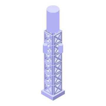 Cellular tower providing high speed 5g wireless internet network coverage Stock Illustration