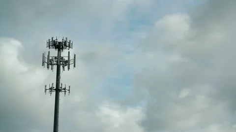 Cellular Tower Time Lapse Stock-Footage 40765132