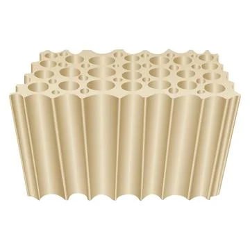 Cellular wooden structure, cut of tree macro texture, vector Stock Illustration