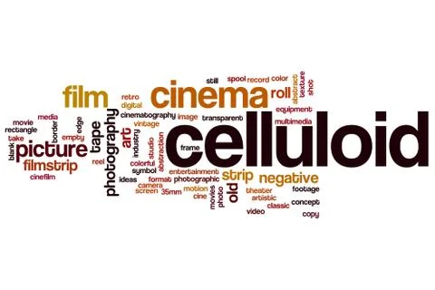 Celluliod word cloud Stock Illustration