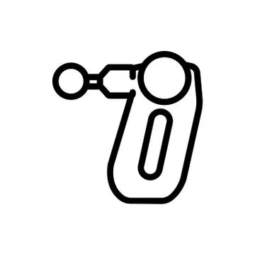 Cellulite body massager icon vector outline illustration Ilustración de archivo