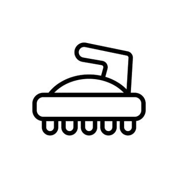Cellulite massager icon vector outline illustration Ilustración de archivo