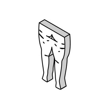 Cellulite problem isometric icon vector illustration Ilustración de archivo