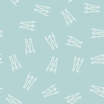 Cellulite problem line seamless pattern Stock Illustration