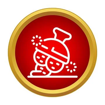 Cellulite reduction massage therapy icon Stock Illustration