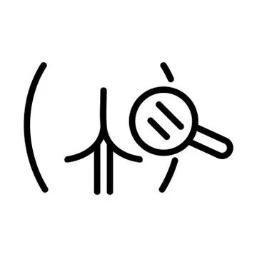 Cellulite research icon vector outline illustration Ilustración de archivo