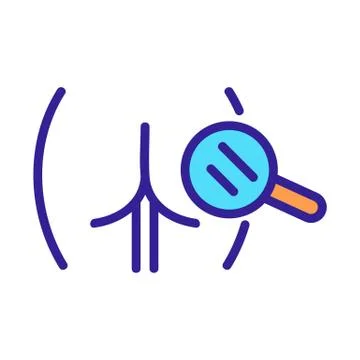 Cellulite research icon vector outline illustration Ilustración de archivo