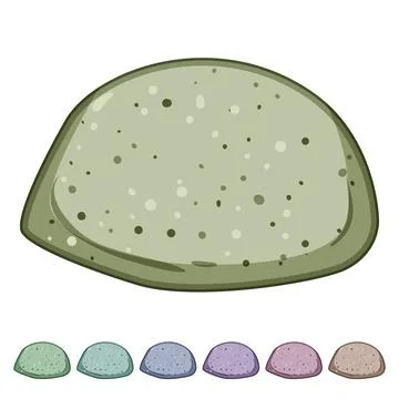 Cellulose biodegradable kitchen sponge cartoon vector graphic Stock Illustration